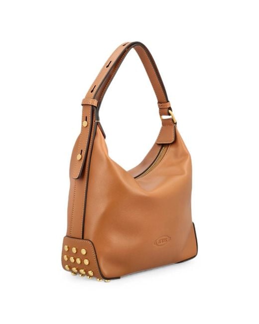 Tod's Brown Mini Bag Metal Dots