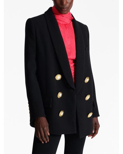 Balmain double breasted jacket shop