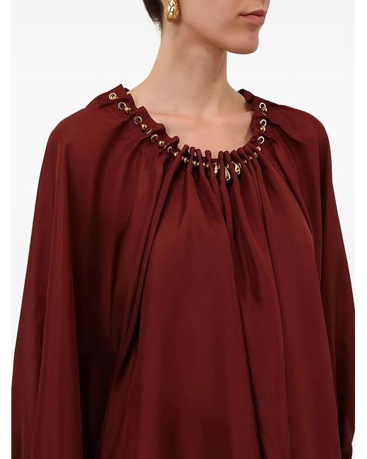 Zimmermann Aster Gathered Bead Blouse