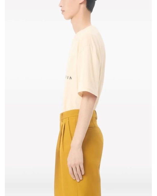 Valentino Garavani Natural Cotton T-shirt With Made In Pri for men