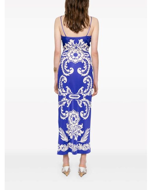 Etro Purple Wrap Dress