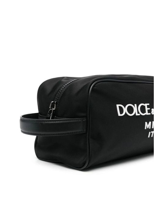 Dolce & Gabbana Black Logo Nylon Necessaire for men