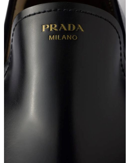 Prada Black Leather Loafers