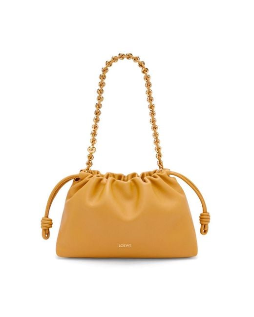 Loewe Orange Mini Flamenco Shoulder Bag