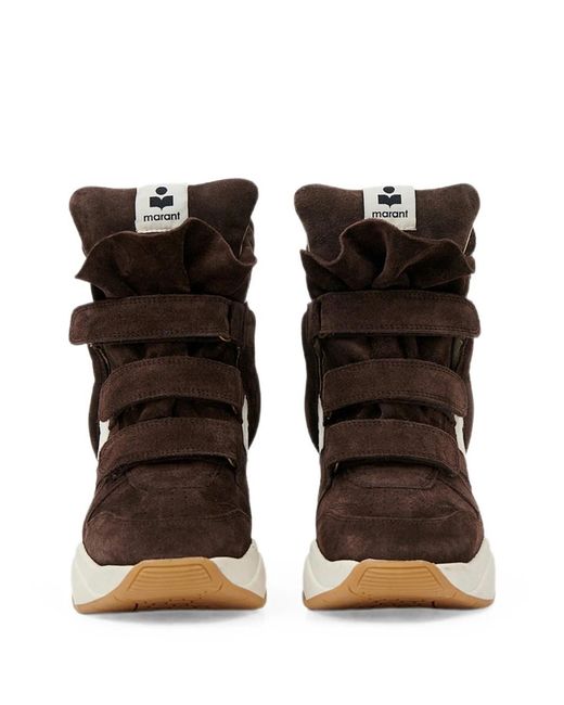Isabel Marant Brown Balskee High Sneakers