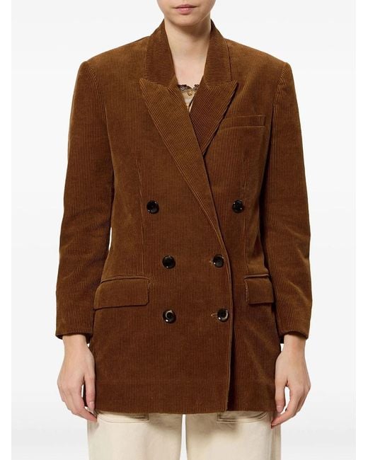 Isabel Marant Brown Corduroy Velvet Jacket