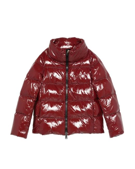 Herno Red Shiny Nylon Jacket