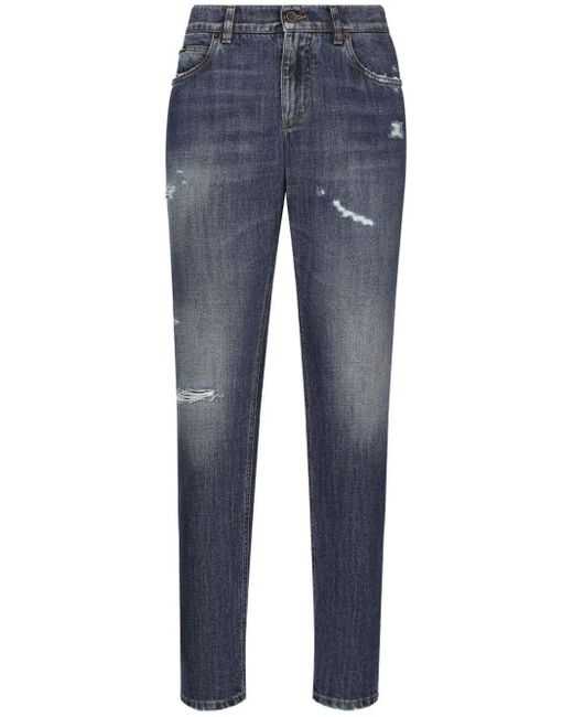 Jeans dritti di Dolce & Gabbana in Blue da Uomo
