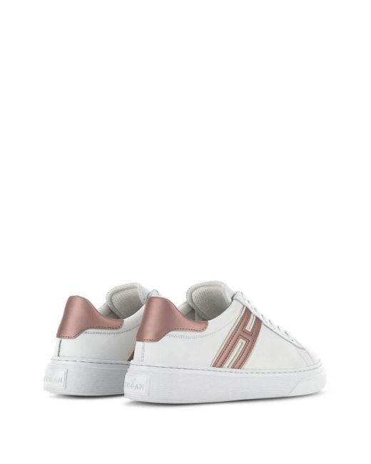 Hogan White H365 Leather Sneakers