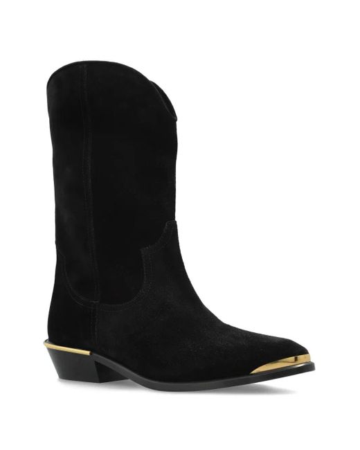 Isabel Marant Black Suede Ankle Boots 'Elbana'