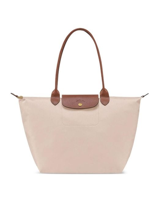 Longchamp Natural Shoulder Bag L Le Pliage Original