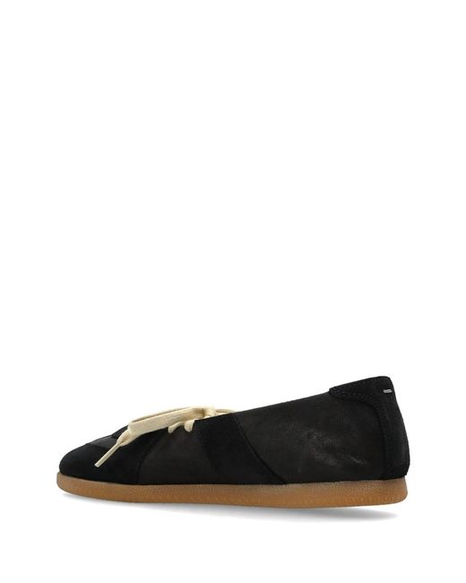 Maison Margiela Black Replica Soft Laced Ballet