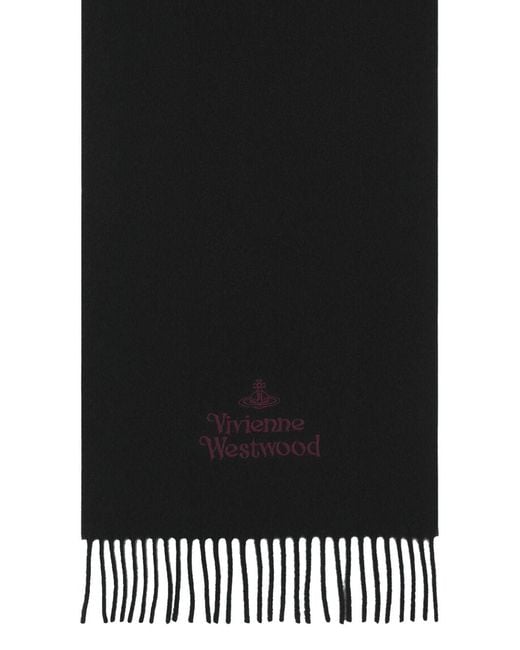Vivienne Westwood Black Scarf Embroidered