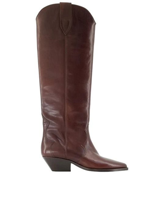 Isabel Marant Brown Denvee High Boots