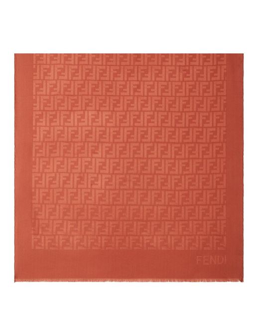 Fendi Red Stola 65X200 Gots