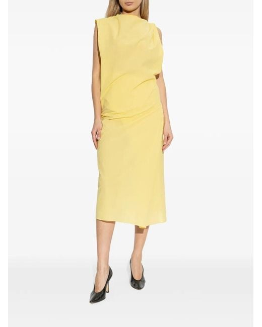 Jacquemus Yellow The Drap Dress