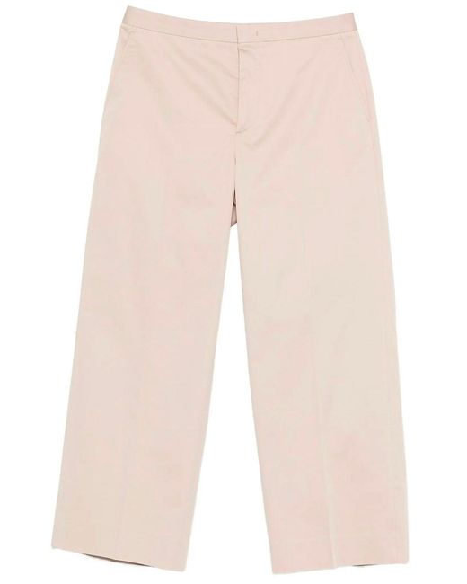 Cellar Door Natural Angel Pressed-crease Cotton Trousers