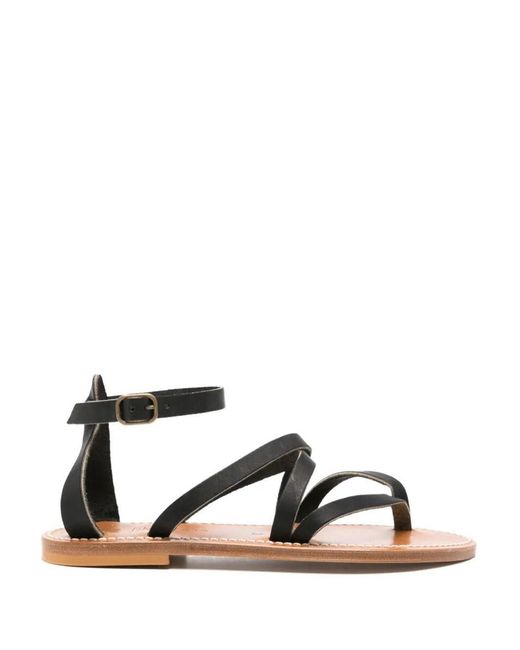 K. Jacques Black Epicure Sandals