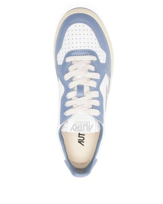 Autry Blue Medalist Low-Top Sneakers