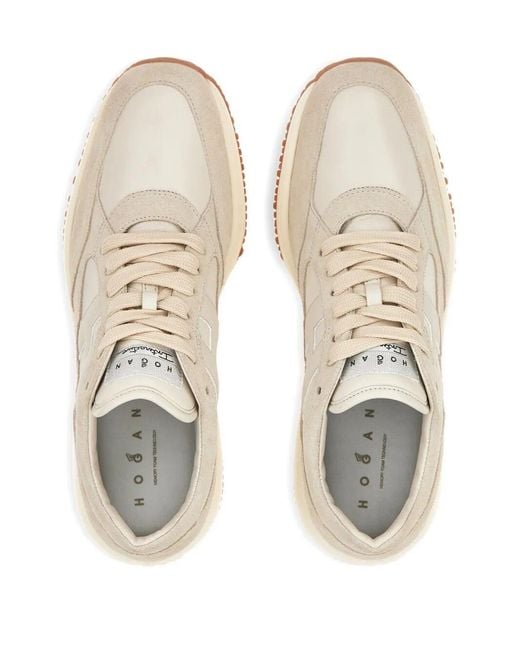 Hogan White Suede Sneakers Shoes