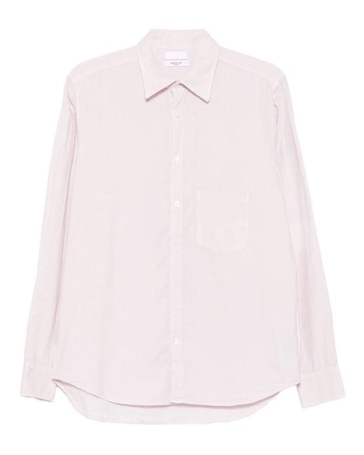 Cellar Door Pink Sid Cotton Shirt for men