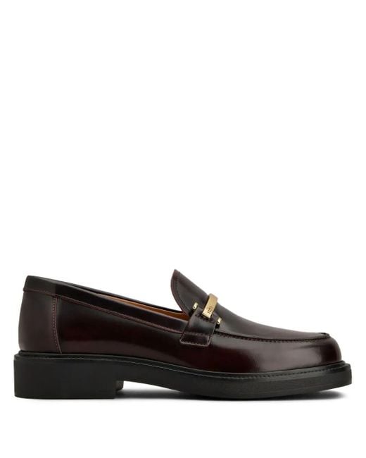 Tod's Black Calfskin Loafer