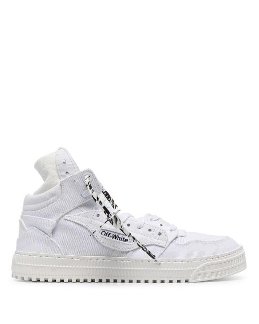 Off-White c/o Virgil Abloh Leather High-top in White for Men - Save - Lyst