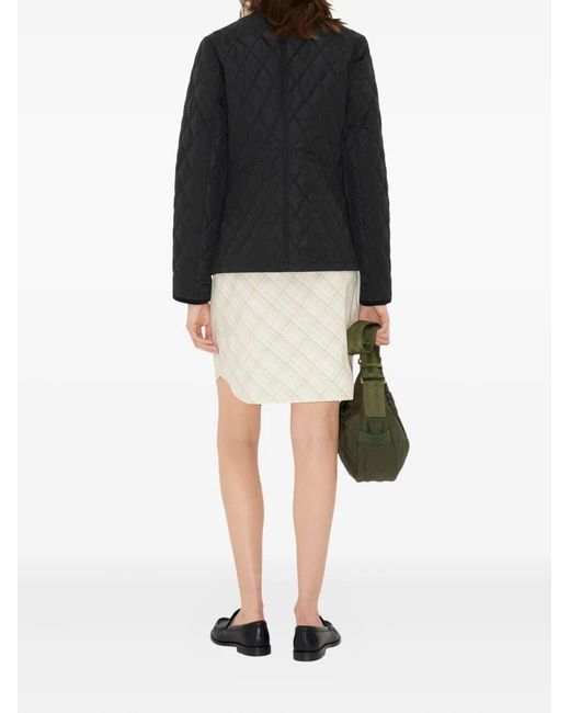 Burberry Black Dorset Quilted Jacket/Sand