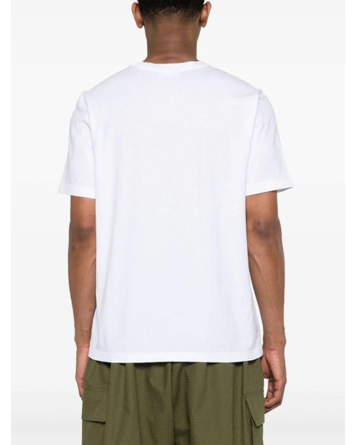 Maison Kitsuné White Speedy Fox Cotton T-Shirt for men