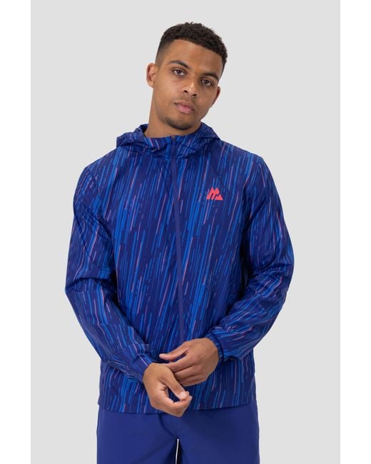 MONTIREX Blue Vigour Print Windbreaker for men
