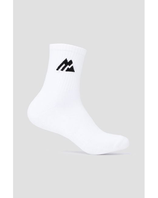 MONTIREX White Junior Crew Sock