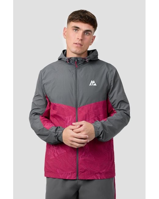 MONTIREX Gray Tk Maxx Geo M Print Windbreaker for men