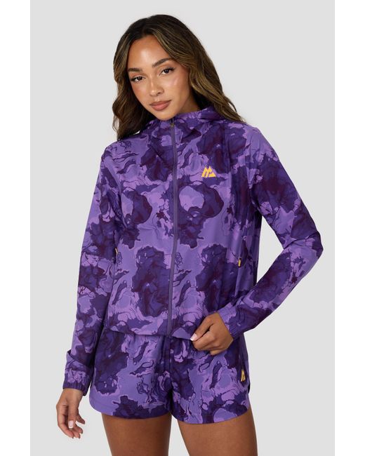 MONTIREX Purple Fusion Print Windbreaker