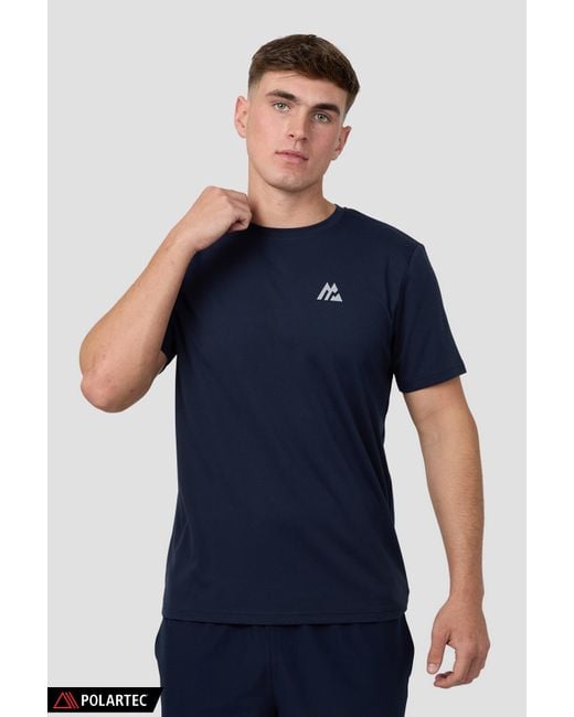 MONTIREX Blue Peak Gridded Polartec T-Shirt for men