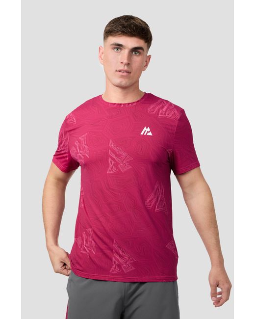 MONTIREX Red Geo M Print T-Shirt for men