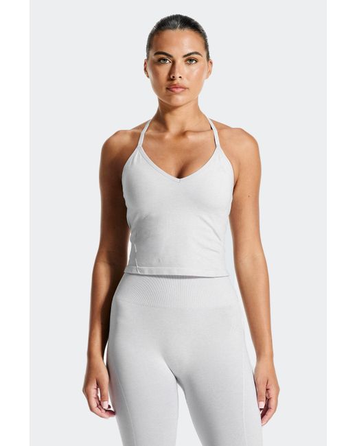 MONTIREX White Muse Seamless Halter Neck Tank
