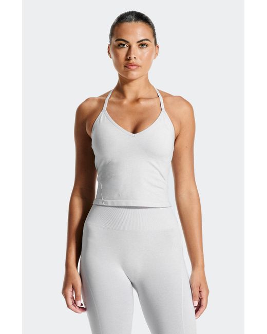 MONTIREX White Muse Seamless Halter Neck Tank