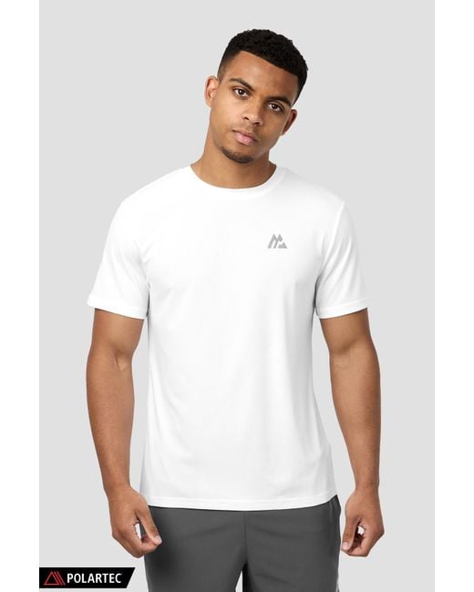 MONTIREX White Peak Gridded Polartec T-Shirt for men