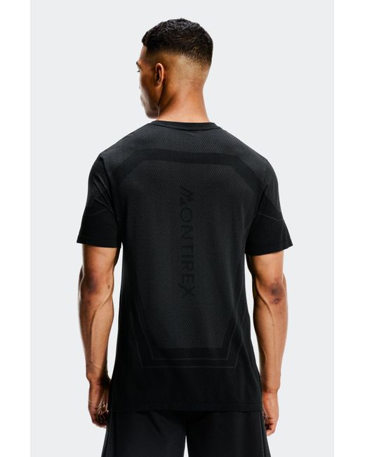 MONTIREX Black Pulse Seamless T-Shirt for men