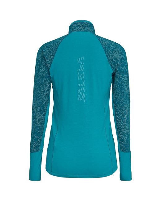 Salewa Synthetic Agner Hybrid Dst Half Zip Ls Tee in Blue ...
