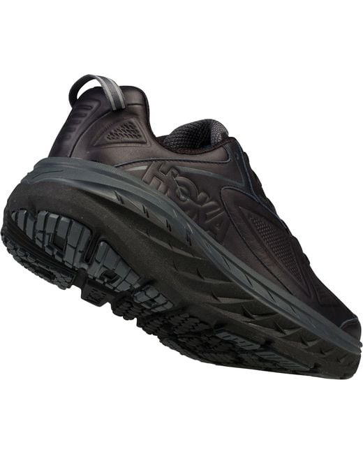 men's hoka one one bondi leather