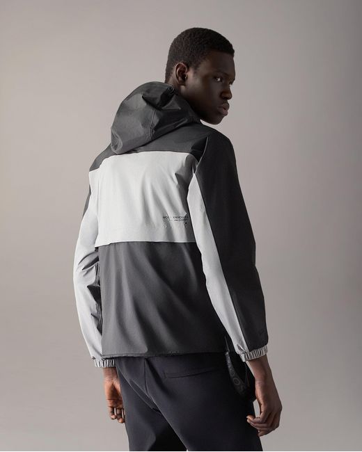 Moose Knuckles Gray Knox Packable Rain Jacket for men