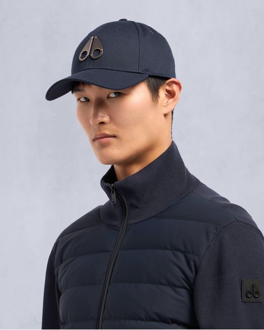Moose Knuckles Blue Icon Logo Cap