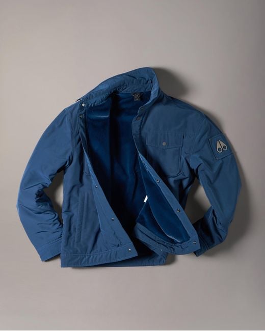 Moose Knuckles Blue Jacques Bunny Down Jacket for men