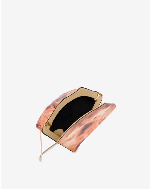 Moschino White Pizza Bag