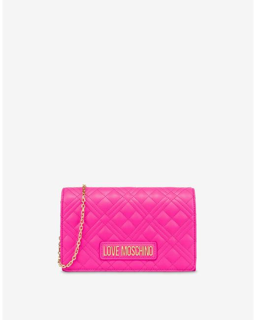 Moschino Pink Quilted Smart Daily Bag