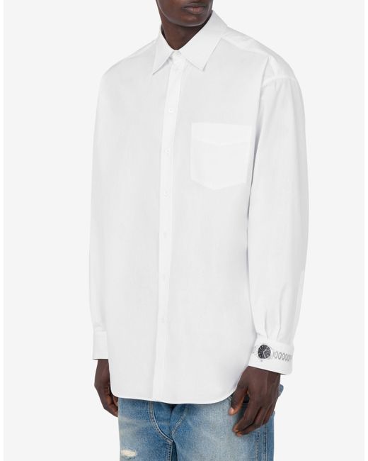Camicia di Moschino in White da Uomo