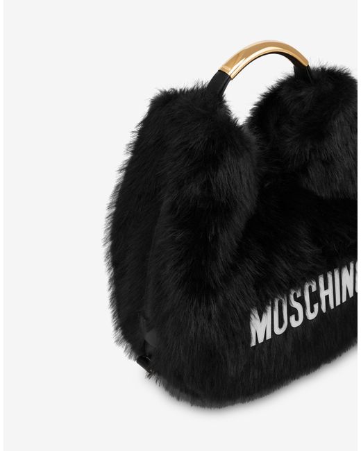 Moschino Black Handle Me Medium Bag