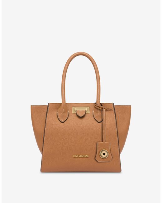 Moschino Brown Click Handbag