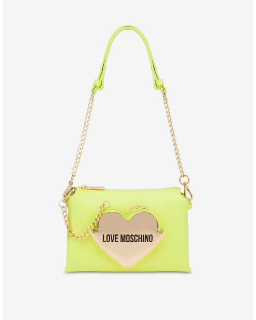 Moschino Yellow Baby Heart Shoulder Bag